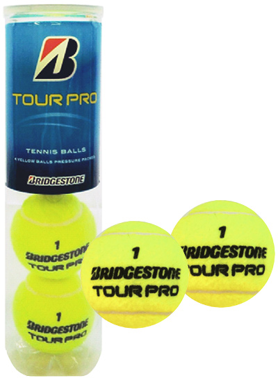 BRIDGESTONE（ブリヂストン）TOUR PRO（ツアープロ）1箱（15缶/60球）テニスボール 中身