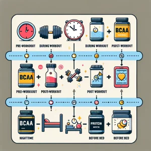 最適なBCAAとプロテインの摂取タイミングと方法