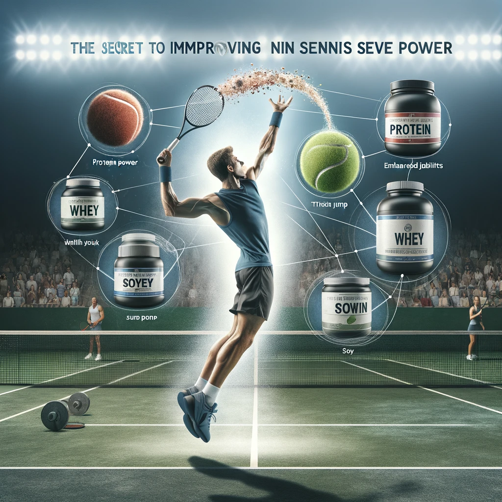 テニスサービス力アップの秘訣：ジャンプ力向上に最適なプロテイン