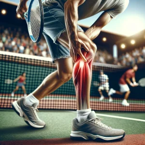 テニスプレイヤーの足の攣り：コート上での戦い