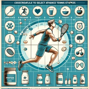 テニスのストロークを強化するためのプロテインの選択基準