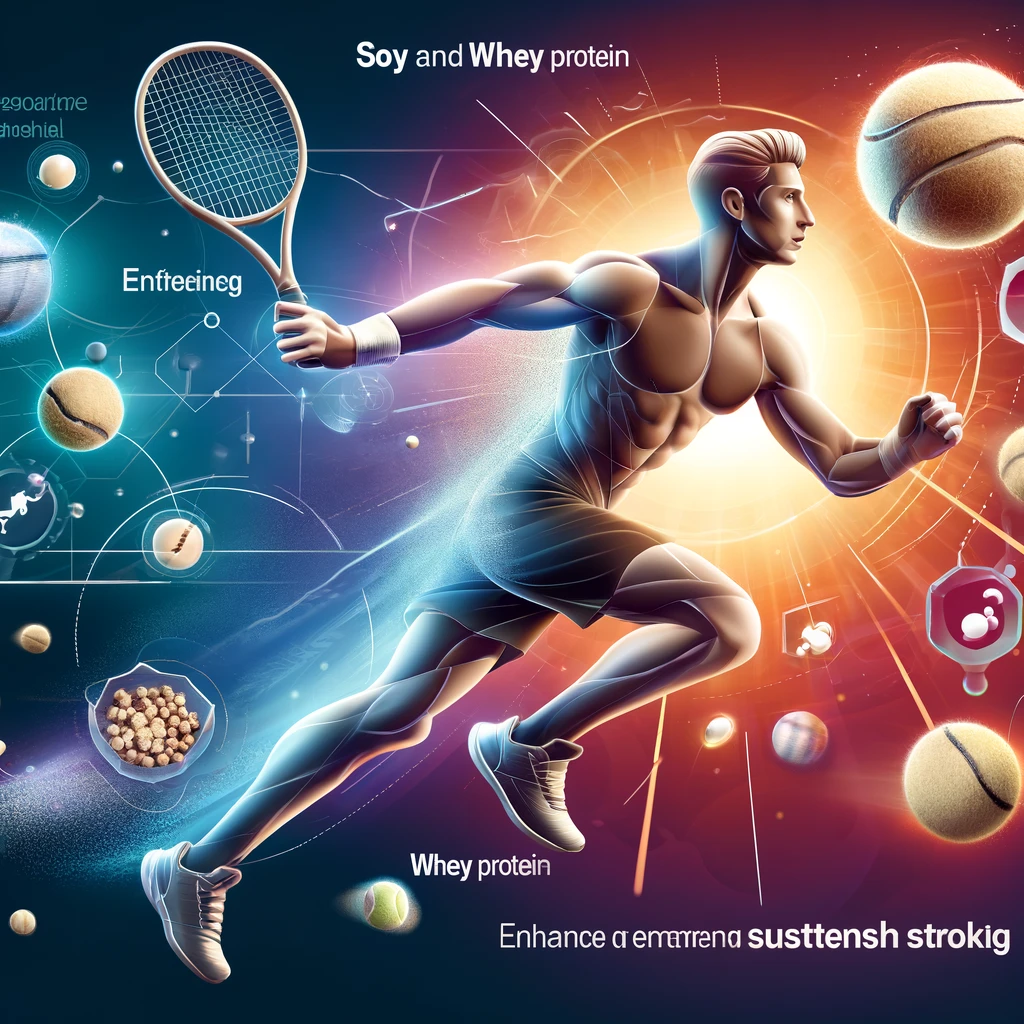 テニスのストローク強化：ソイプロテイン vs ホエイプロテイン