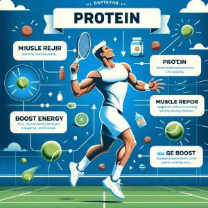 テニスにおけるプロテインの重要性と役割